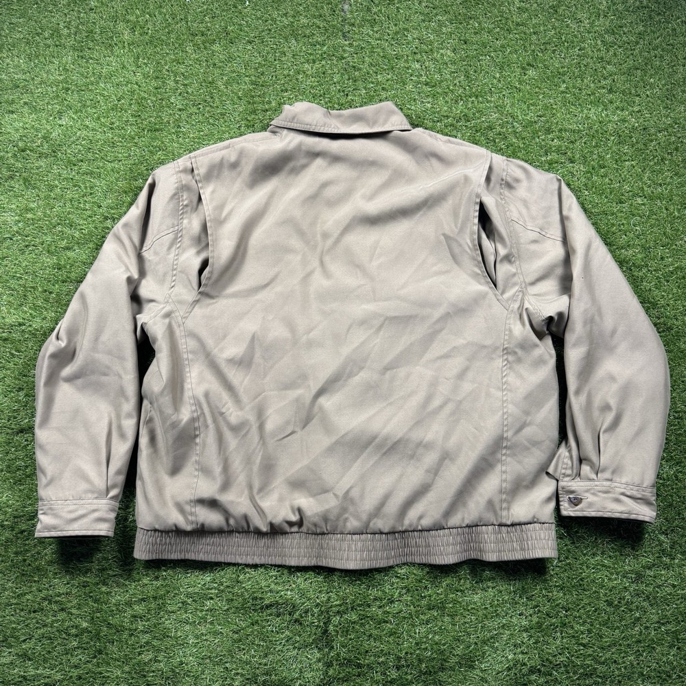 Pendleton Harrington Jacket Mens L Beige Bomber Plaid Lined Workwear Golf Nature - Picture 3 of 11